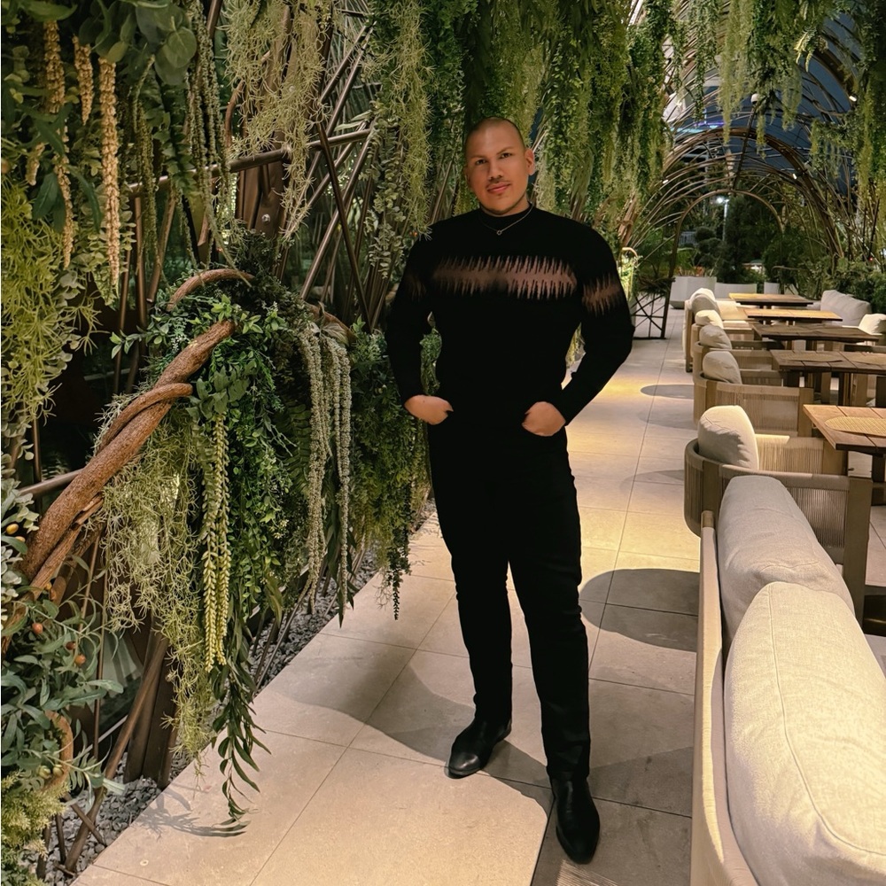 Orttu Black Mesh Sweater